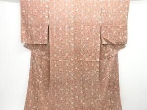 アンティーク　草花模様着物